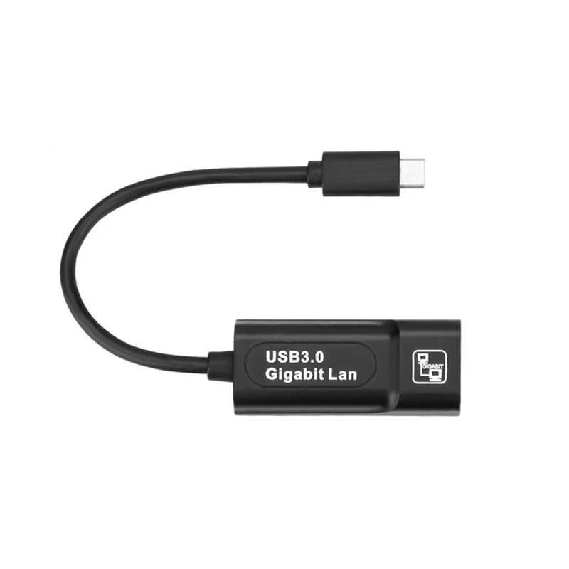 Сетевой адаптер JABS Typc C 3,0 Rj45 10/100/1000 Мбит/с Lan Ethernet адаптер Сетевая карта к RJ45 Lan Ethernet адаптер для ПК ноутбука