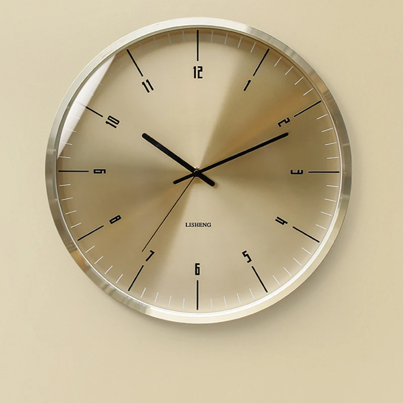 

Metal Nordic Watch Wall Gold Minimalist Watch Home Home Design Large Luxury Watch Mechanism Relojes Murale Digital Watchs