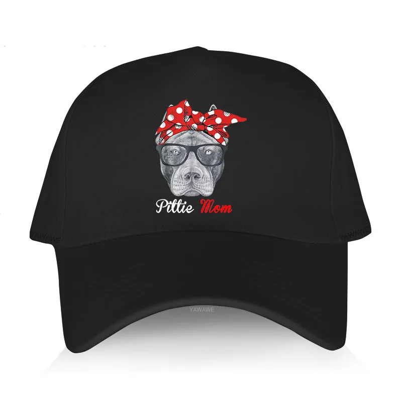 

Hot sale Men's summer baseball cap black Cotton Adjuatable Hat casual style pittie MOM YAWAWE Unisex Cool Outdoor Boy Caps