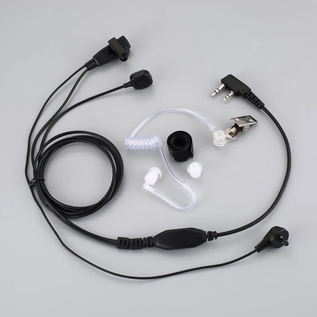 

Скрытая Акустическая трубка Гарнитура микрофон с пальцем PTT для Kenwood Radio Tk3118 Tk3130 Tk3131 Tk3160 Tk3170 Tk3173 и т. д. 2-контактный