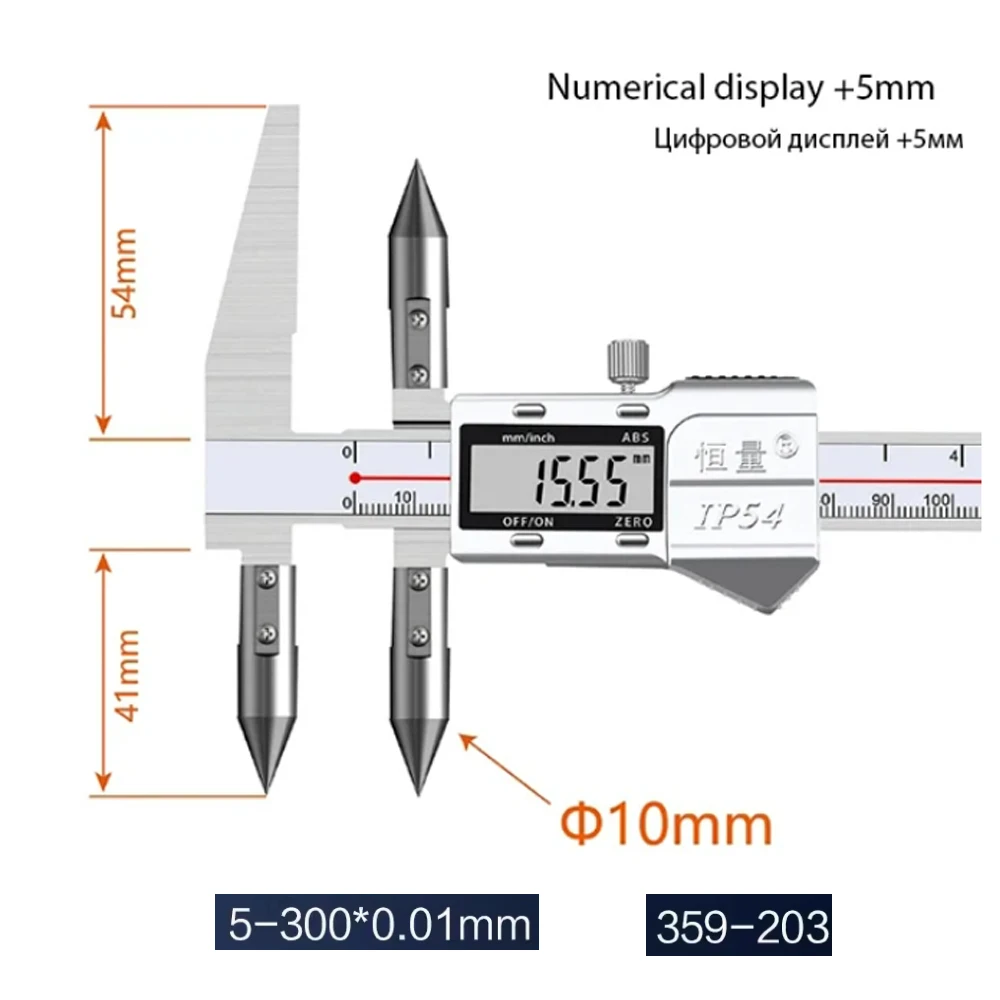 

Расстояние по краю-центру, цифровой штангенциркуль, конусное расстояние отверстия зонда, инструменты для измерения расстояния по центру, Электронный штангенциркуль