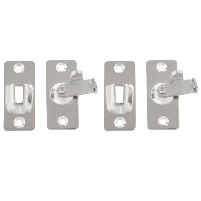 

2X Right Angle Lock 90 Degree Room Door Buckle Buckle Suitable For Bathroom Barn Door Sliding Door Buckle Door Bolt