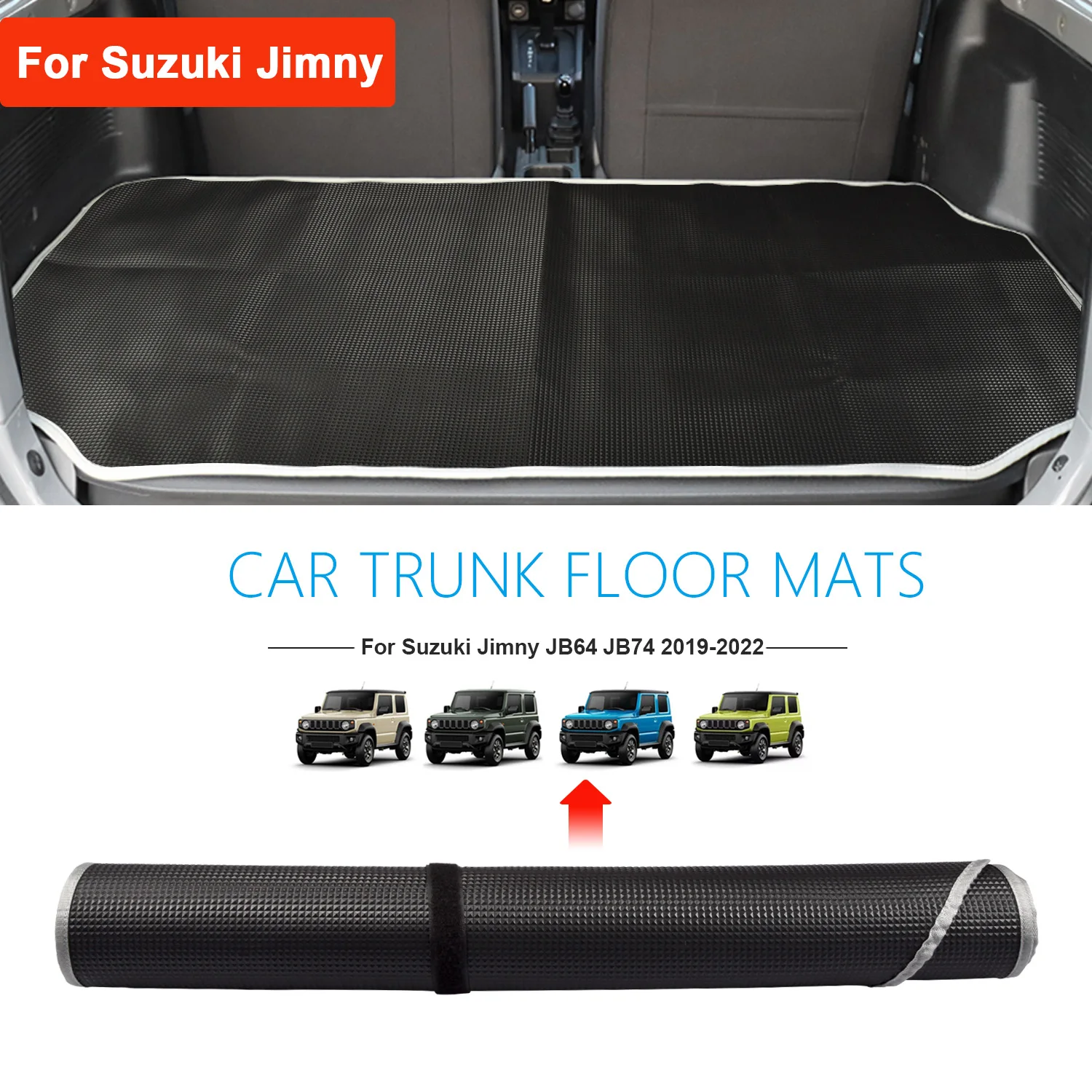 

Luggage Mat For Jimny Sierra 2018-2022 JB64 JB64W JB74 JB74W Cargo Boot Liner Tray Rear Trunk Floor Mat For Suzuki