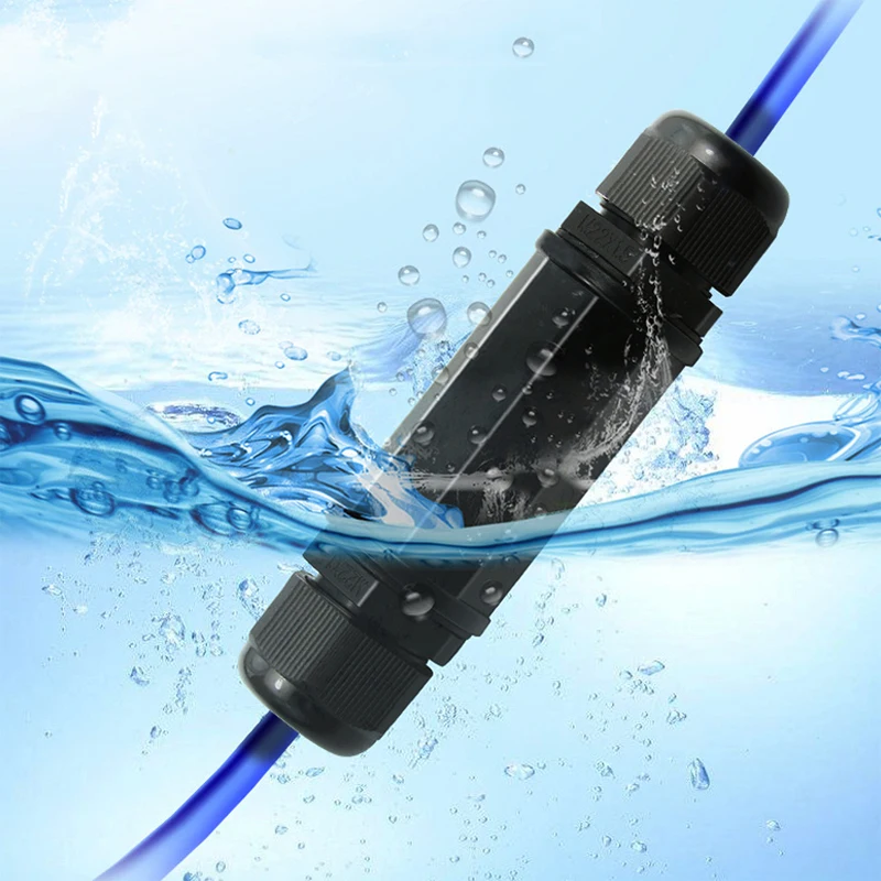 RJ45 водонепроницаемый разъем IP67 Ethernet сетевой кабель соединитель двойная головка