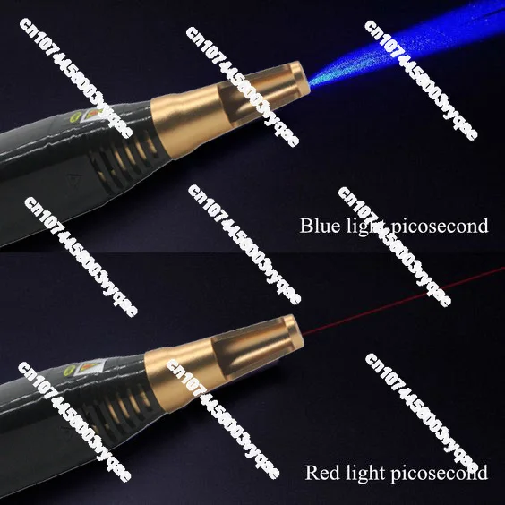 YYR новейшая синяя/красная лазерная ручка для удаления татуировок