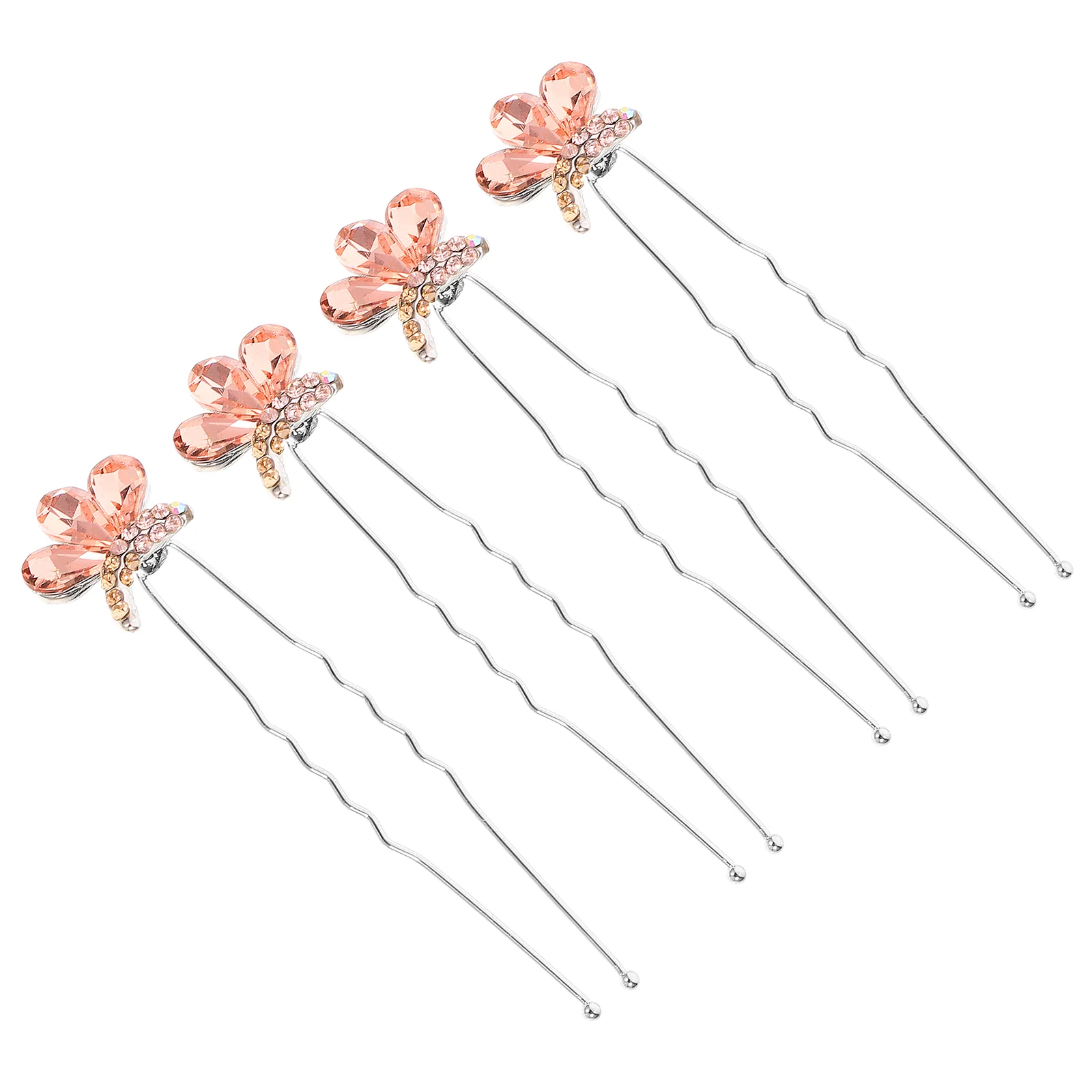 

Butterfly Hair Accessories Bridal Pin Bride Shape Hairpins Rhinestone Wedding Clips