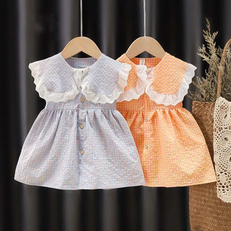 

Baby Girls Dresses Summer Dresses Fashion Kids Sleeveless Cute Dress Summer Princess Dresses for Girls Clothing