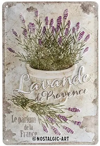 Ретро жестяной знак-Home &amp Country - Lavande de Прованс-Kitchen gift idea металлический налет 20x30 см