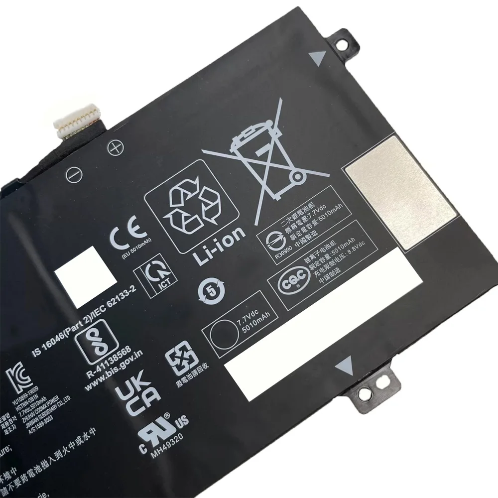 MD02XL 7 V 5010mAh 40.61Wh Аккумулятор для ноутбука HP Chromebook X360 12B Series L63999-AC1 2ICP4/85/98