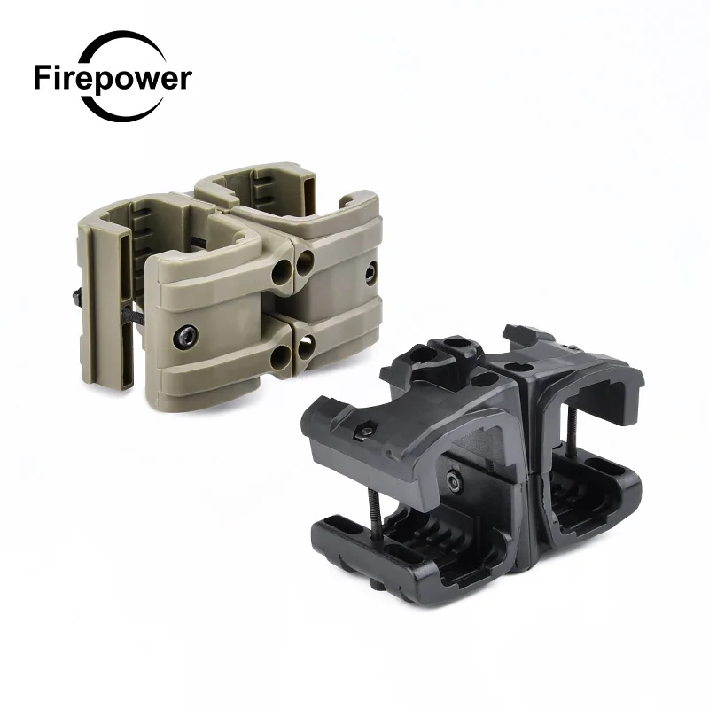 

Tactical GUN Rifle Dual Magazine Clip for AK 47 M4 MAG59 MP5 Hunting Parallel Coupler Link Clamp Parallel Link Hunting Gear