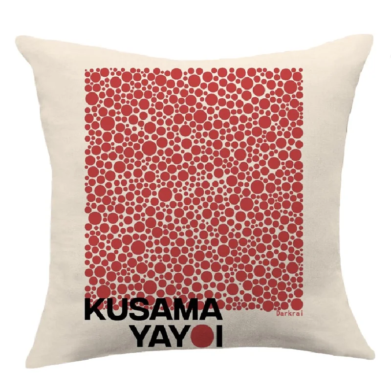 Yayoi Kusama художественная Подушка Чехол популярное искусство домашнее украшение
