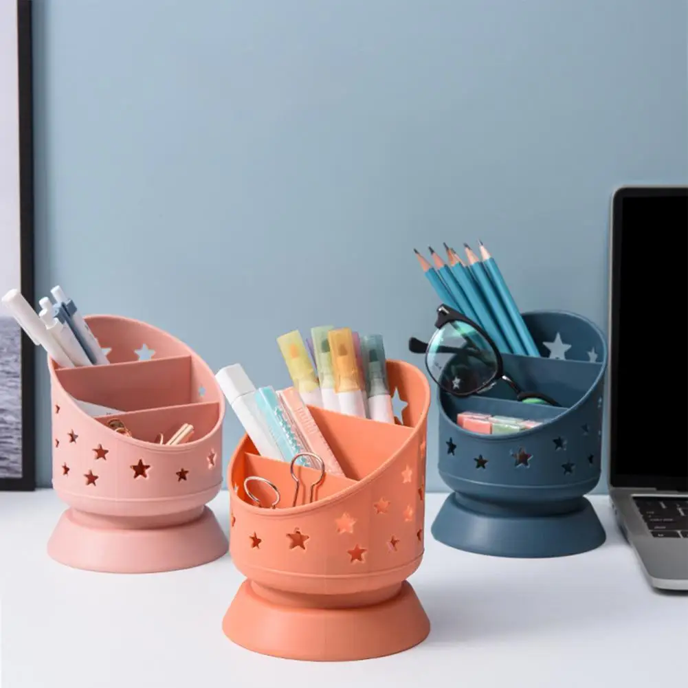 

Desk Organizer Trapezoidal Design Multifunctional PP Makeup Brush Pen Holder Basket Stationery Supplies Wear Resistant