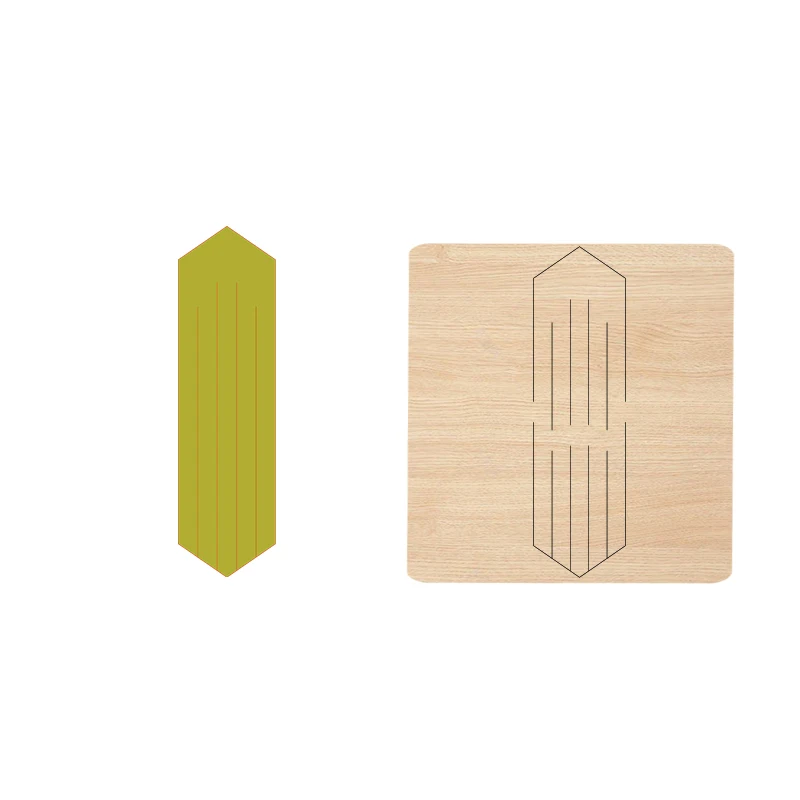 

_ Деревянная форма для сережек подходит для большинства машин