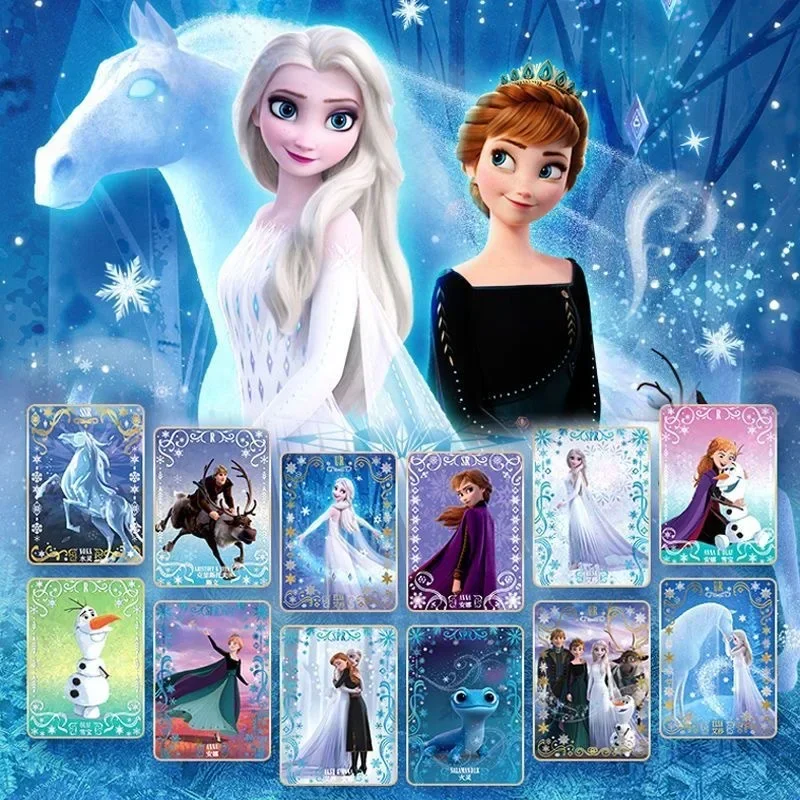 Фото Оригинальные коллекционные карточки KAYOU Disney Frozen: Эльза, Олаф, Анна. Флеш-карты по мотивам мультфильма и аниме. Игрушки и подарки. №2