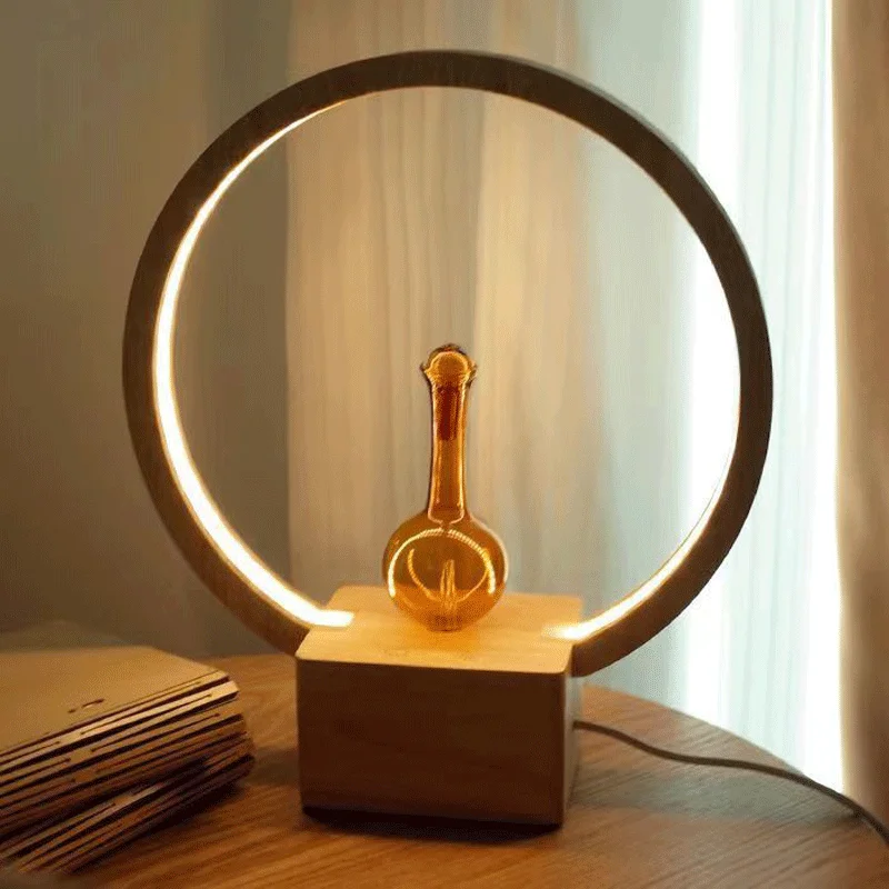 Креативный подарок Ароматический диффузор с деревянной основой и стеклянным