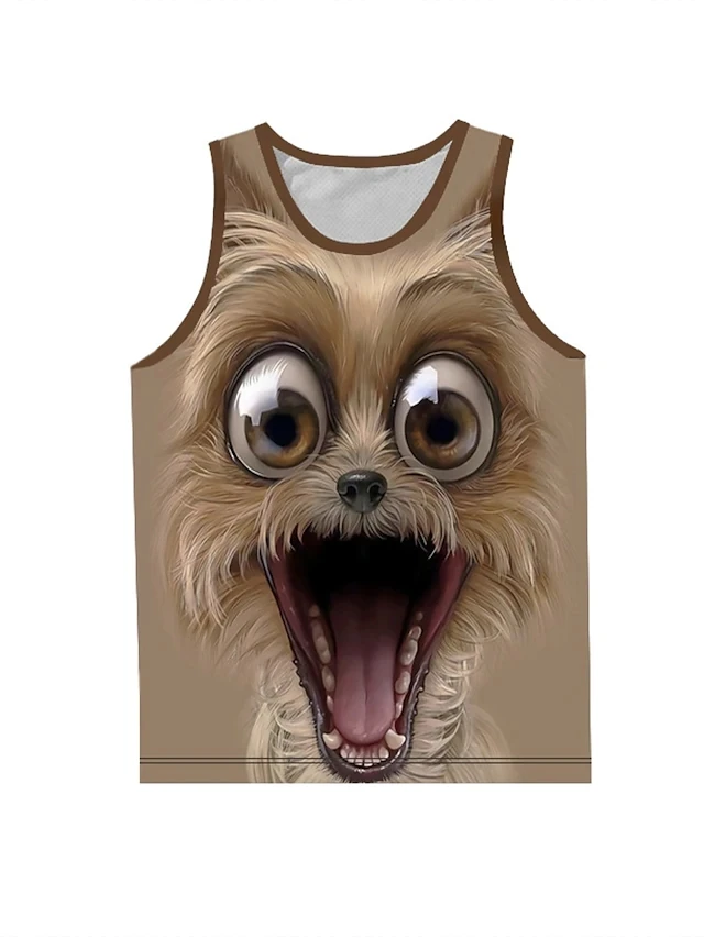 Майка мужская с круглым вырезом повседневная дизайнерская рубашка без рукавов