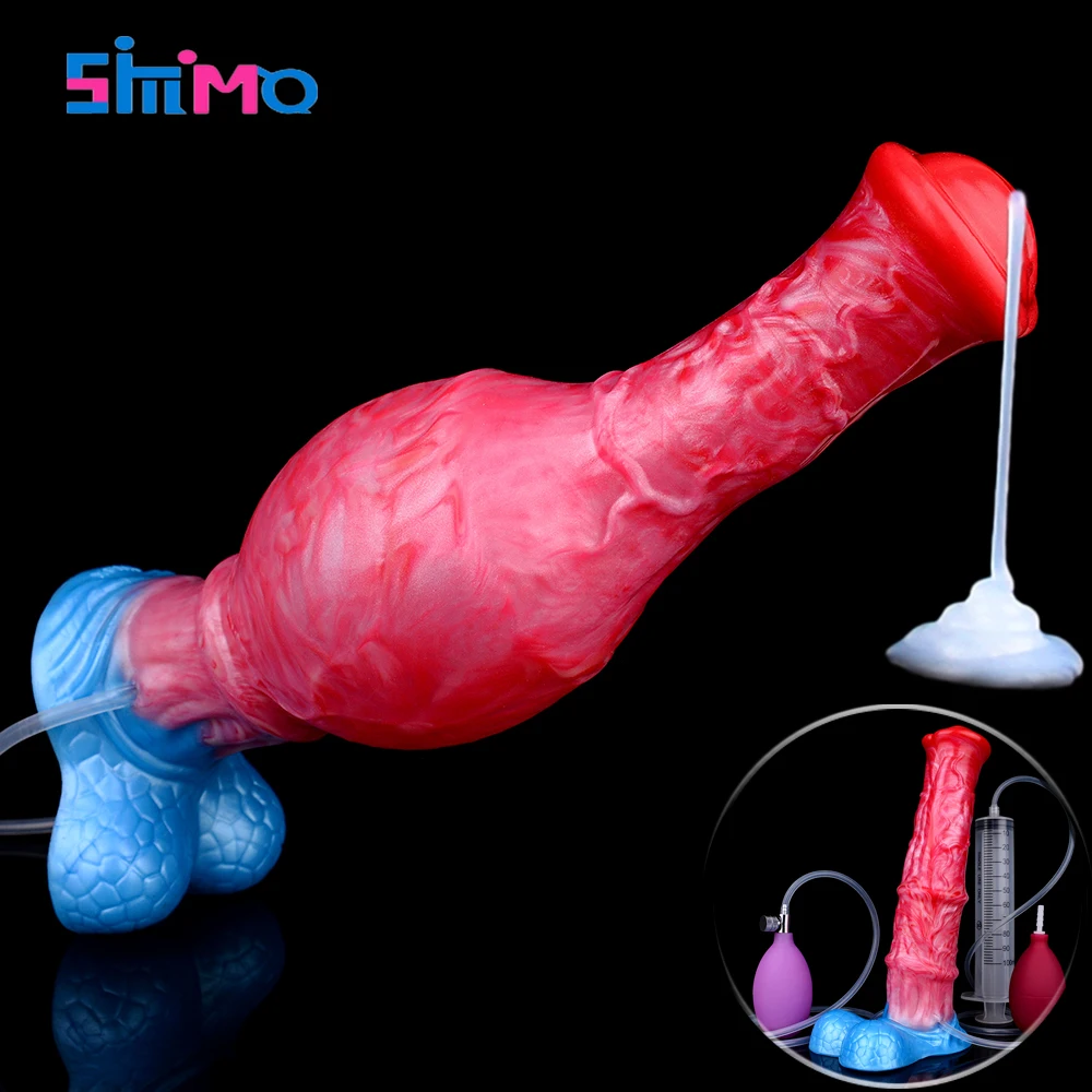 SMMQ толстый сквирт пенис член надувная анальная пробка животное лошадь