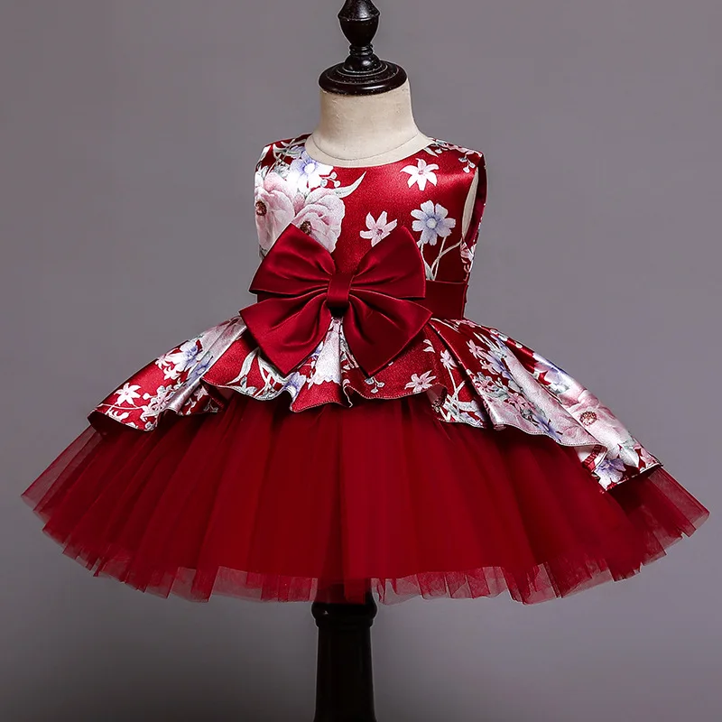

Christmas Baby Girls Dress 1 Year Old Baptism Dresses for Girls 1st Year Birthday Party Wedding Ball Gown Baby Infant Clothing