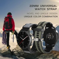 silicone 22mm watch bracelet strap for huami amazfit stratos gtr 47mm 22e smart watch for amazfit pace stratos 22s watchband