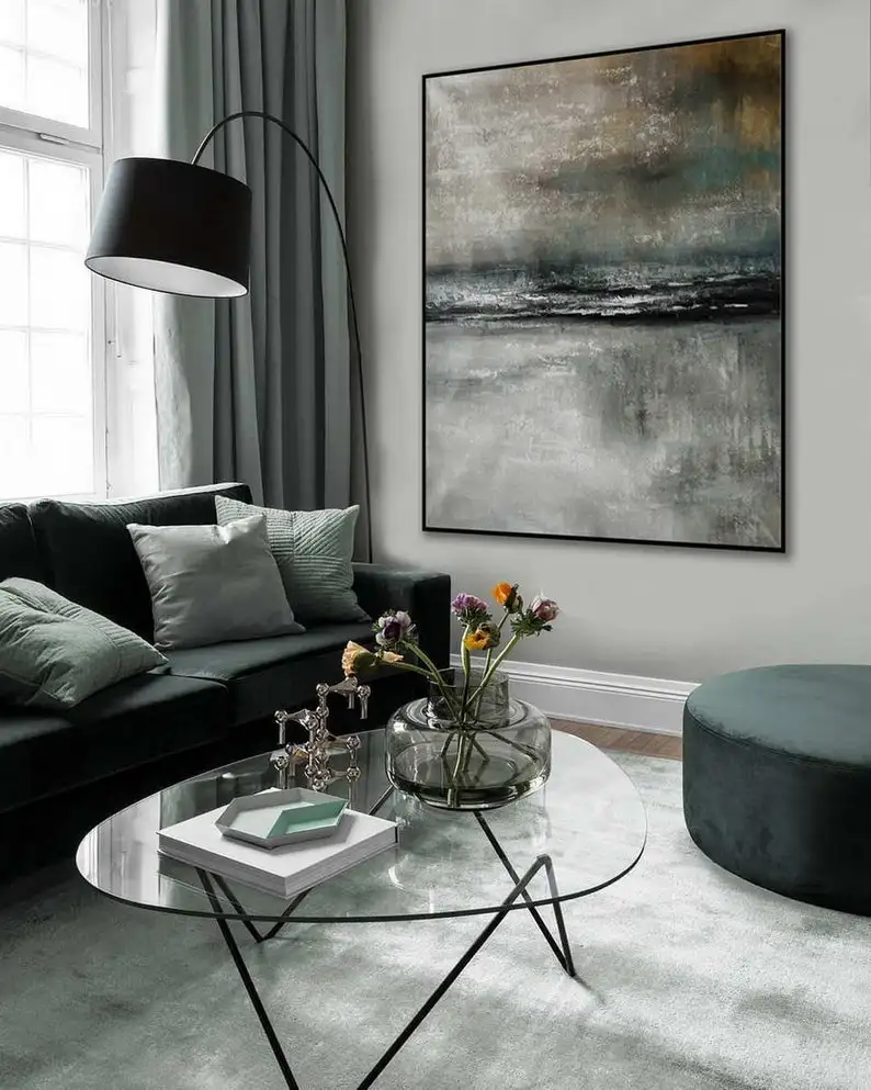 

Текстура, Минималистичная Современная Художественная работа, ручная работа, акриловая Картина на холсте, большое минимальное изображение, ...