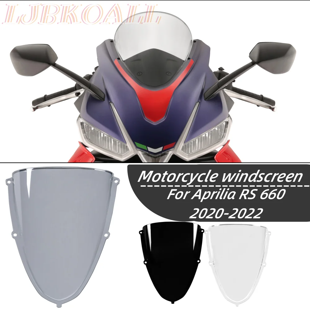 

RS 660 Front Windscreen Windshield For Aprilia RS660 2020 2021 2022 Motorcycle Wind Deflector Visor Screen Shield Accessories