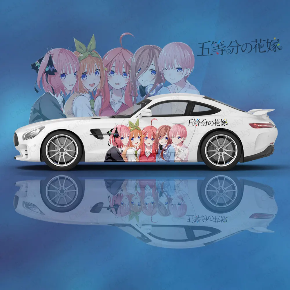 

Автомобильная наклейка аниме Girl Nakano Yotsuba, Защитная искусственная креативная наклейка, модификация внешнего вида автомобиля, декоративная наклейка