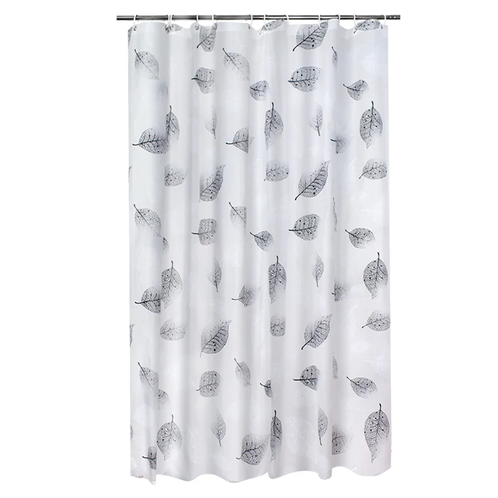 

Leaf Prints Partition PEVA Curtain Curtain Copper Ring Curtains Bathing Curtain Home