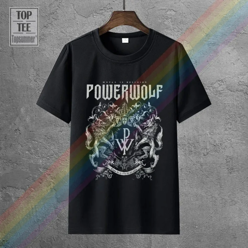 Повседневная мужская футболка Powerwolf Crest Metal Is Culture