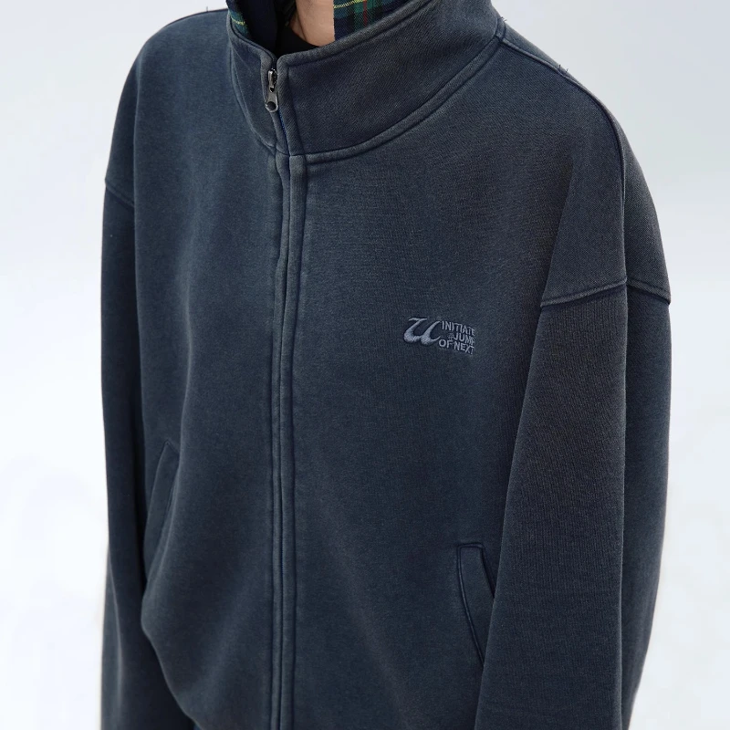 Мужские толстовки с капюшоном в сетку High Street куртки стиле ретро искусственные