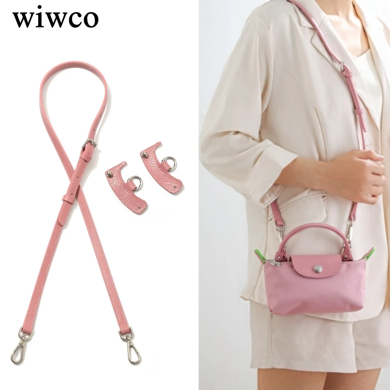 

Bag Straps Set For Longchamp Leather Accessories Diy Mini Transformation Punch Free Shoulder Crossbody Conversion