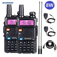 2pcs Baofeng UV-5R Walkie Talkie Ham Radio Scanner Transceiver VHF UHF Radio Station uv5r Walki Talki Long Range 15km
