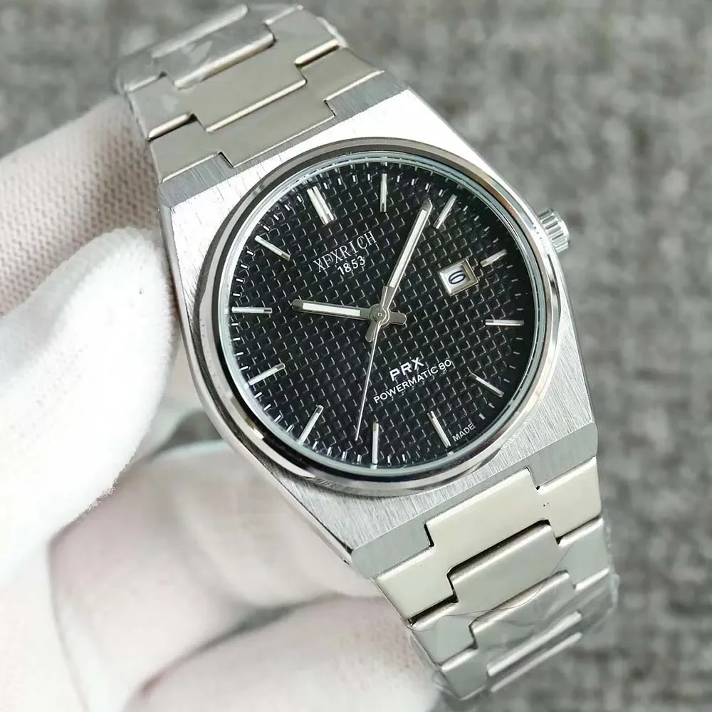 

Top New AAA+ Original Brand Watches For Mens Business Classic Tissot PRS Automatic Date Watch Luxury High Quality Quartz Clocks