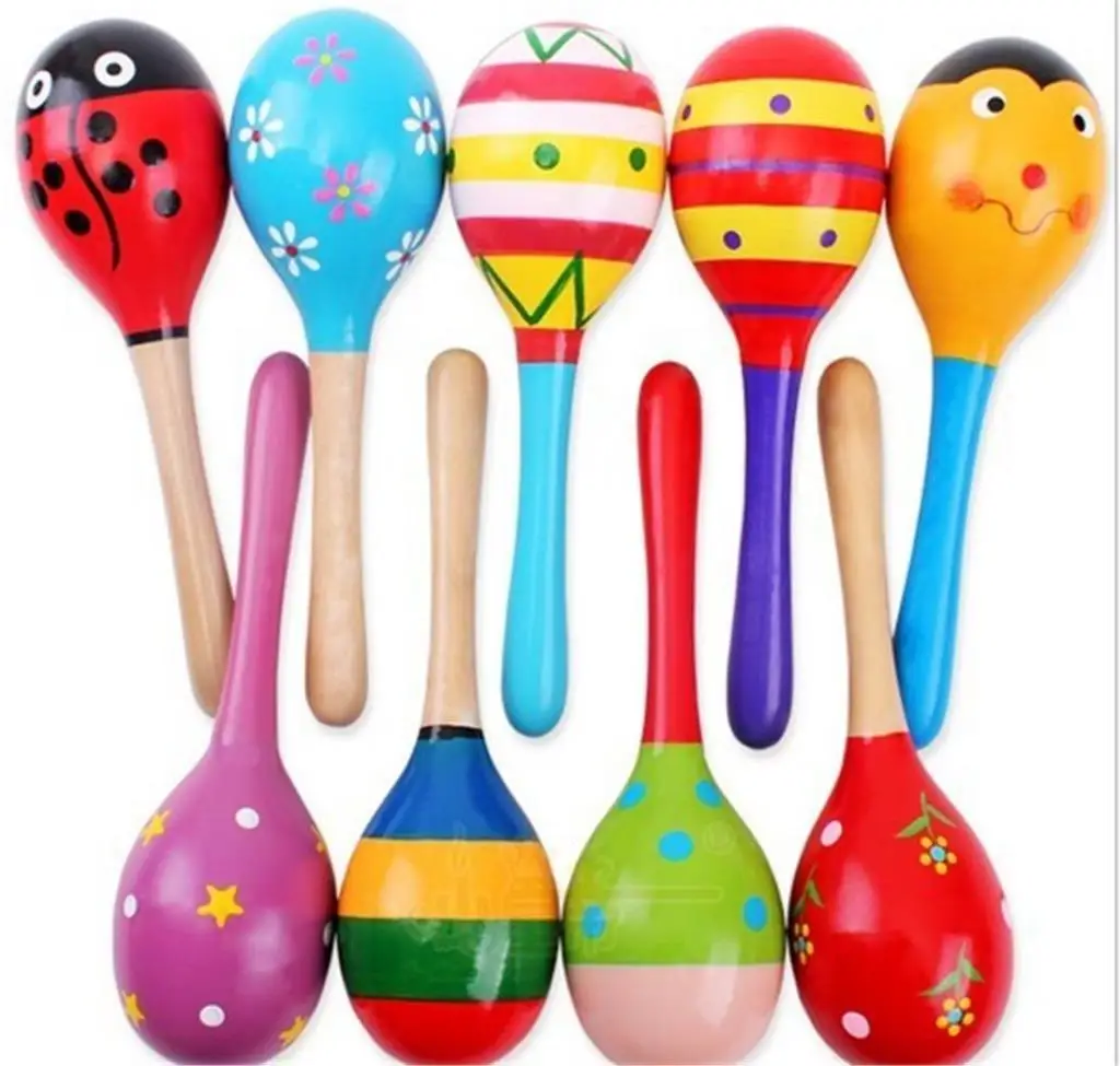 

Colored wood Marakas