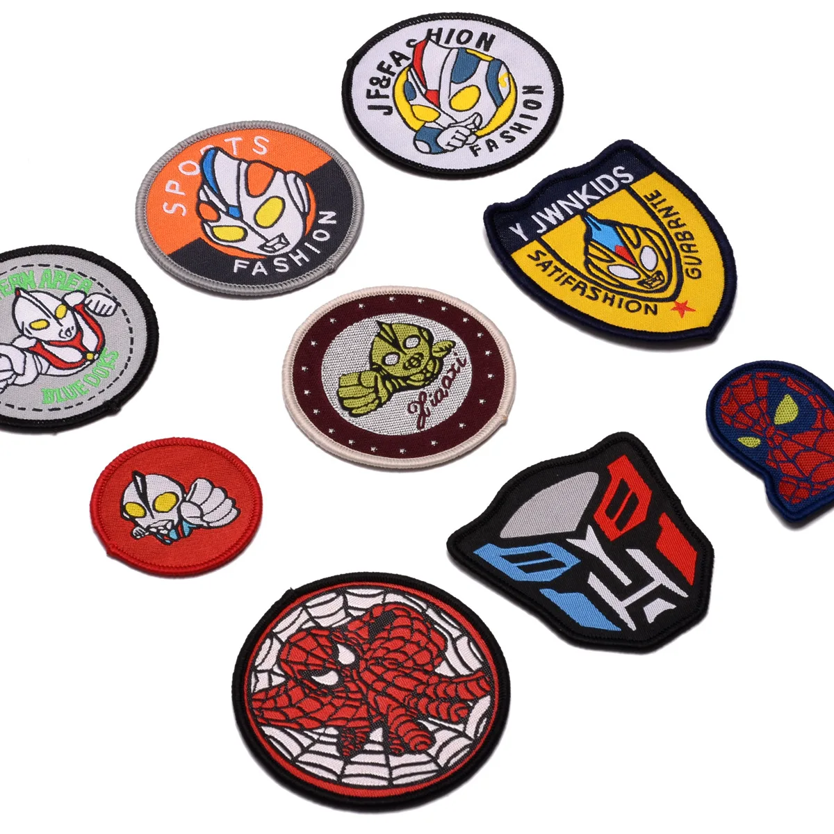 Милые забавные детские тканевые наклейки с героями мультфильмов для вышивания