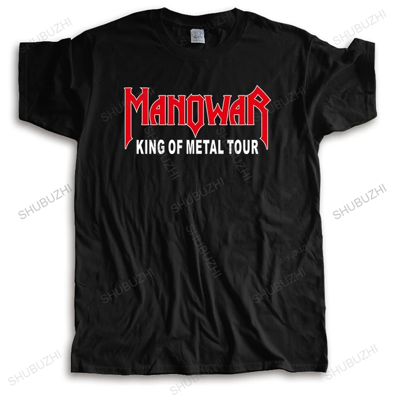 

Hot sale homme summer t-shirt brand o-neck t shirts RARE MANOWAR Kings Of Metal VTG Fashion cotton Unisex Teeshirt Euro size