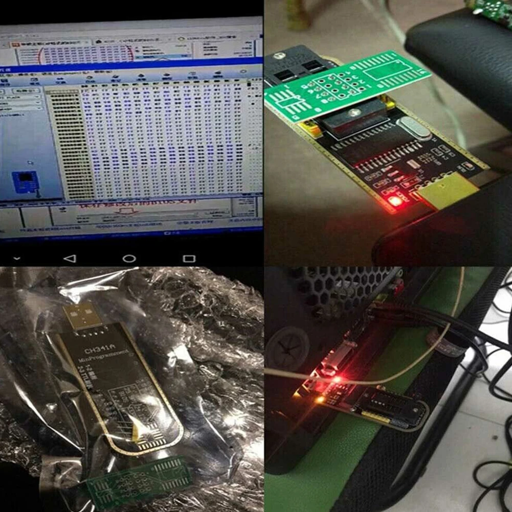 

Модуль программирования зажима для тестирования EEPROM Flash SOIC8, USB-зажим для тестирования, USB1.1, связь BIOS CH341A 24 25 Series