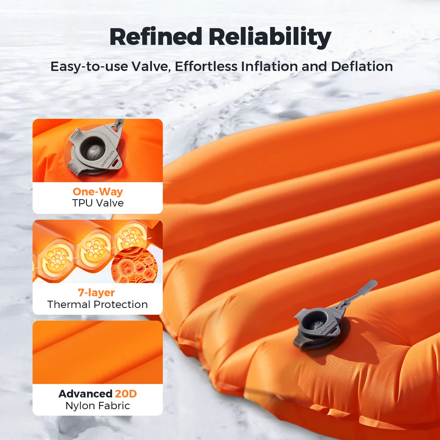FLEXTAILGEAR ZERO MATTRESS REGULAR — изолированный спальный коврик с центром 5 6 R сверхлегкий