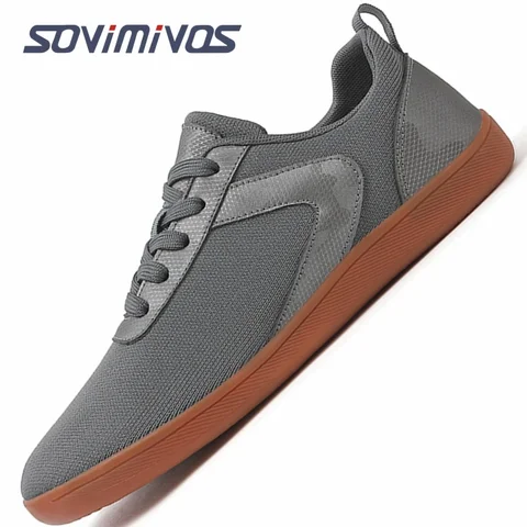 Мужские беговые кроссовки для прогулок, с широким носком, с нулевой подошвой, оптимальное сцепление, женские Прогулочные кроссовки, повседневная обувь