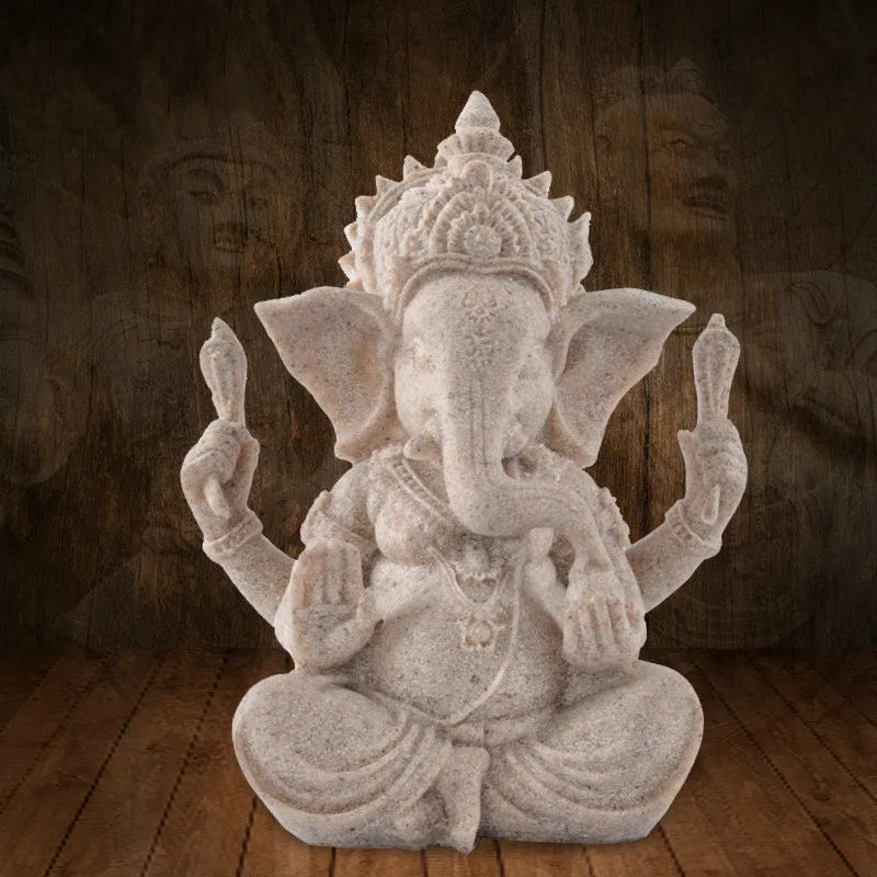 Home Furnishing handicrafts sandstone resin ganesha crafts India The mascot elephants statues home decore | Дом и сад