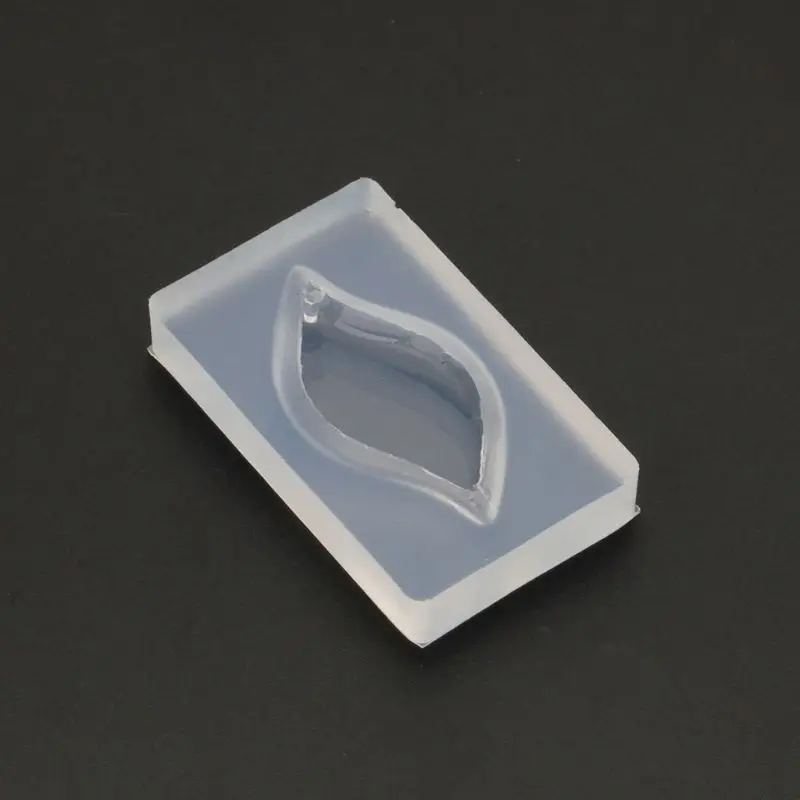 

69HB Leaf Pendant DIY Silicone Mold Resin Casing Craft Jewelry Making Tools
