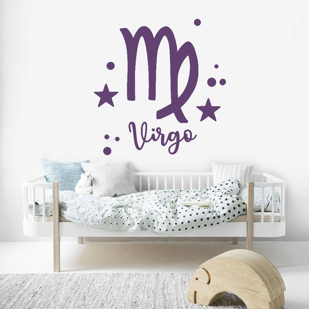 

Наклейка со знаками Зодиака, наклейки на стену, виниловые наклейки для астрологии, Зодиак, солнце, луна, звезды, гороскоп, астрология, украшение для стен HJ1960