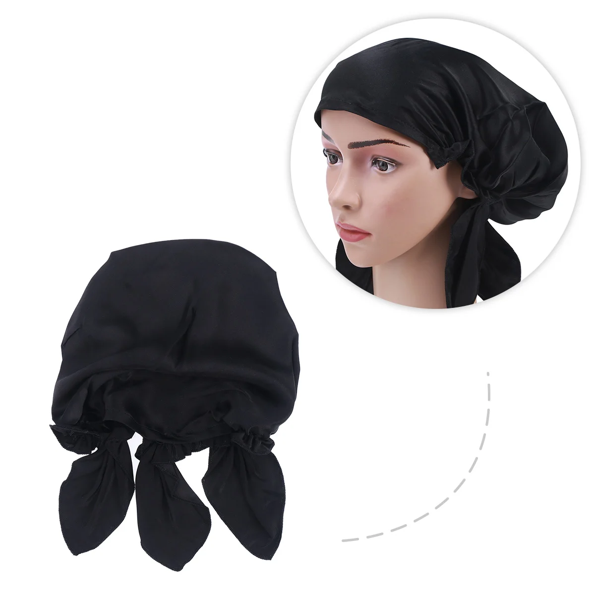 

Women Night Hat Silk Cap Shower Caps Sleeping Hair Bands Women's Hats