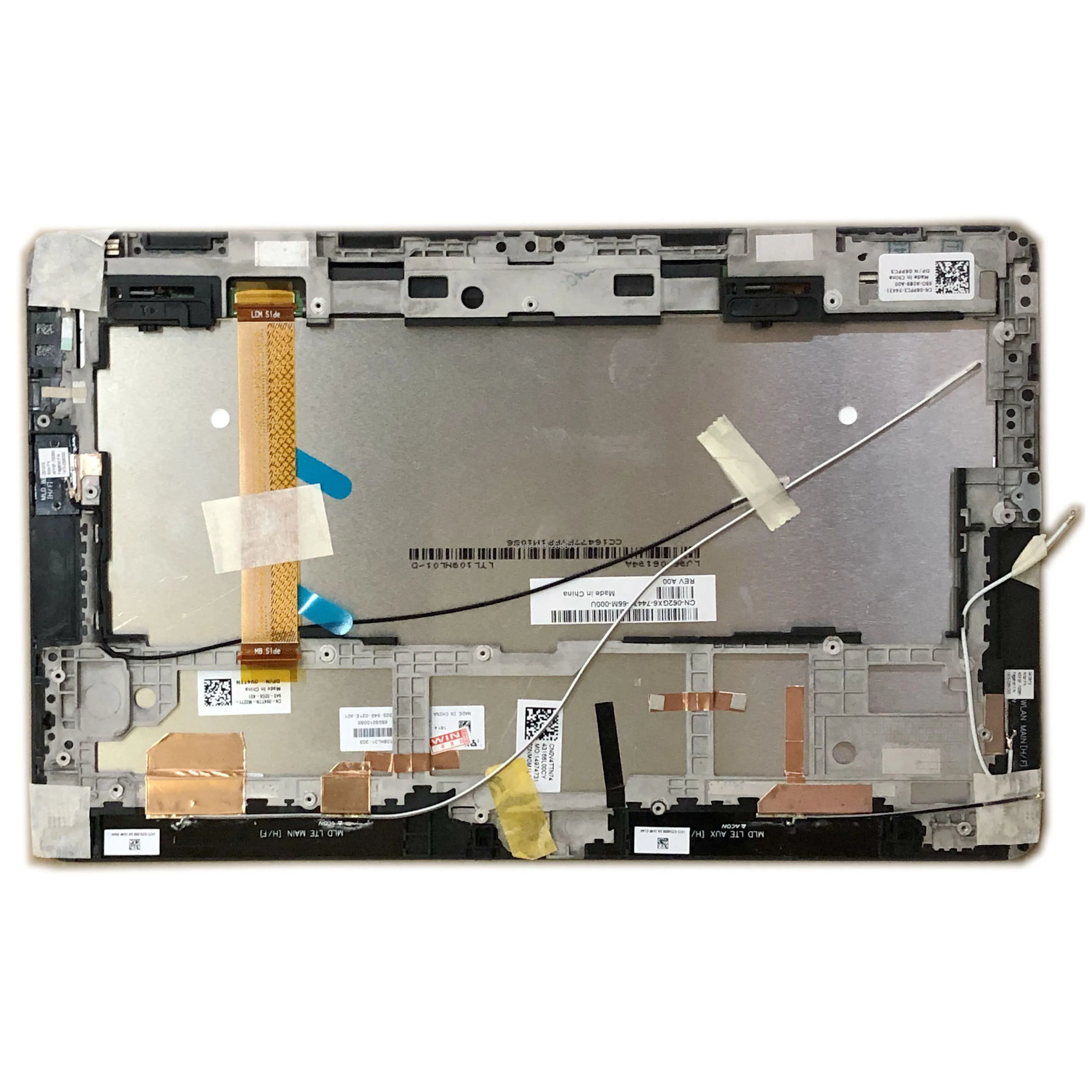 

10.8''LCD LED Touch Screen Display Digitizer Assembly Glass Frame for For Dell Venue 11 Pro 5130 T06G TOM10P01 V1.0 BLACK