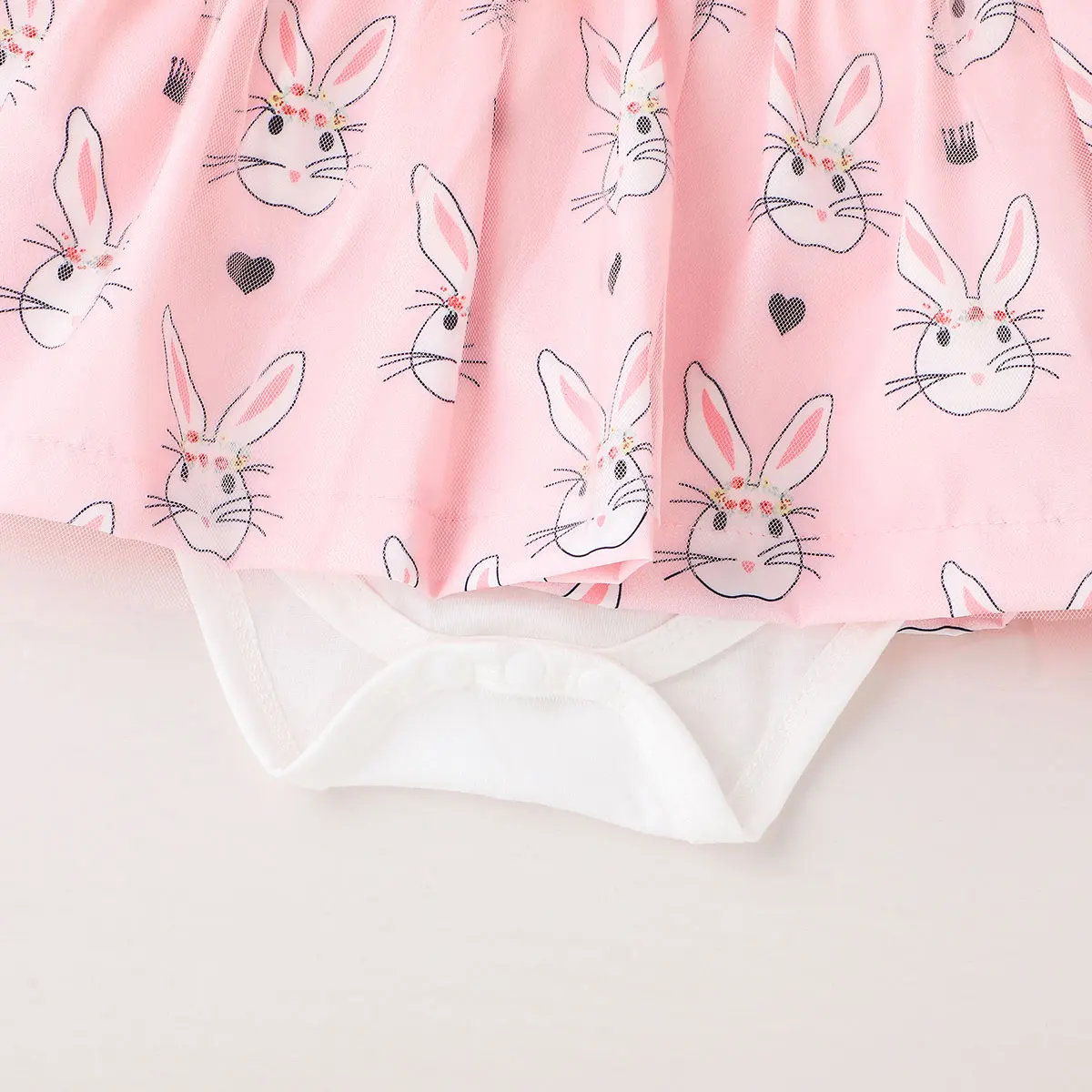 LAPA Baby Girls Summer One-Piece Sleeveless Romper Kids Slash neck Cute Printing Pink Dress Clothes