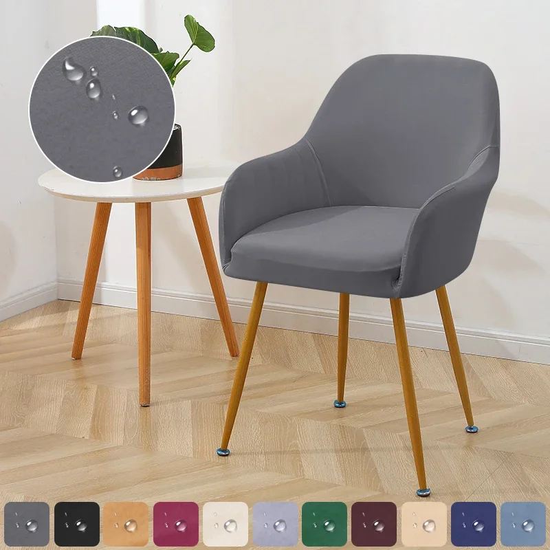 

Водоотталкивающий Чехол для стула, эластичные чехлы для стульев из спандекса на высокие руки, чехлы на сиденья для свадьбы, отеля, банкета, 1 шт.