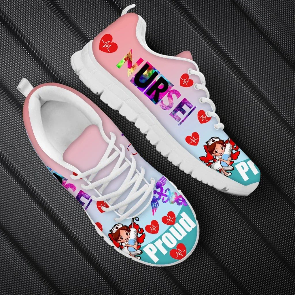 Кроссовки Doginthehole градиентные для медсестер удобная спортивная обувь на шнуровке