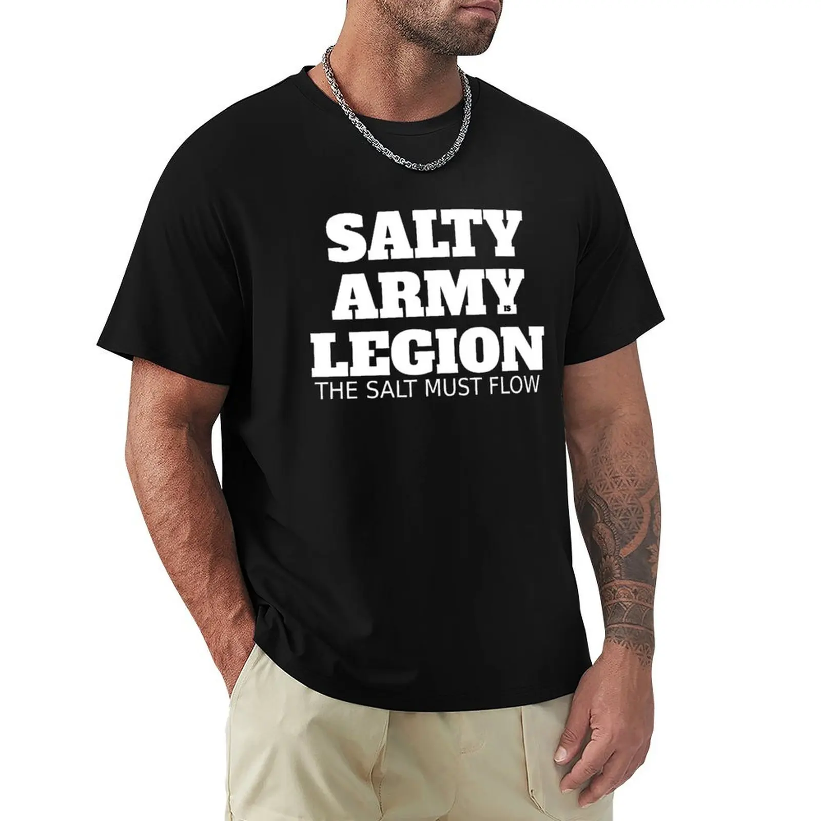 Футболка SALTY ARMY IS LEGION The Salt Must Flow персонализированные летние футболки 2024