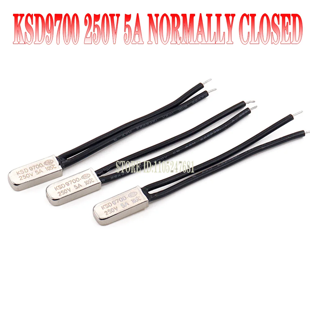 

Термостат KSD9700 металлический 250В 5A 40-135°C