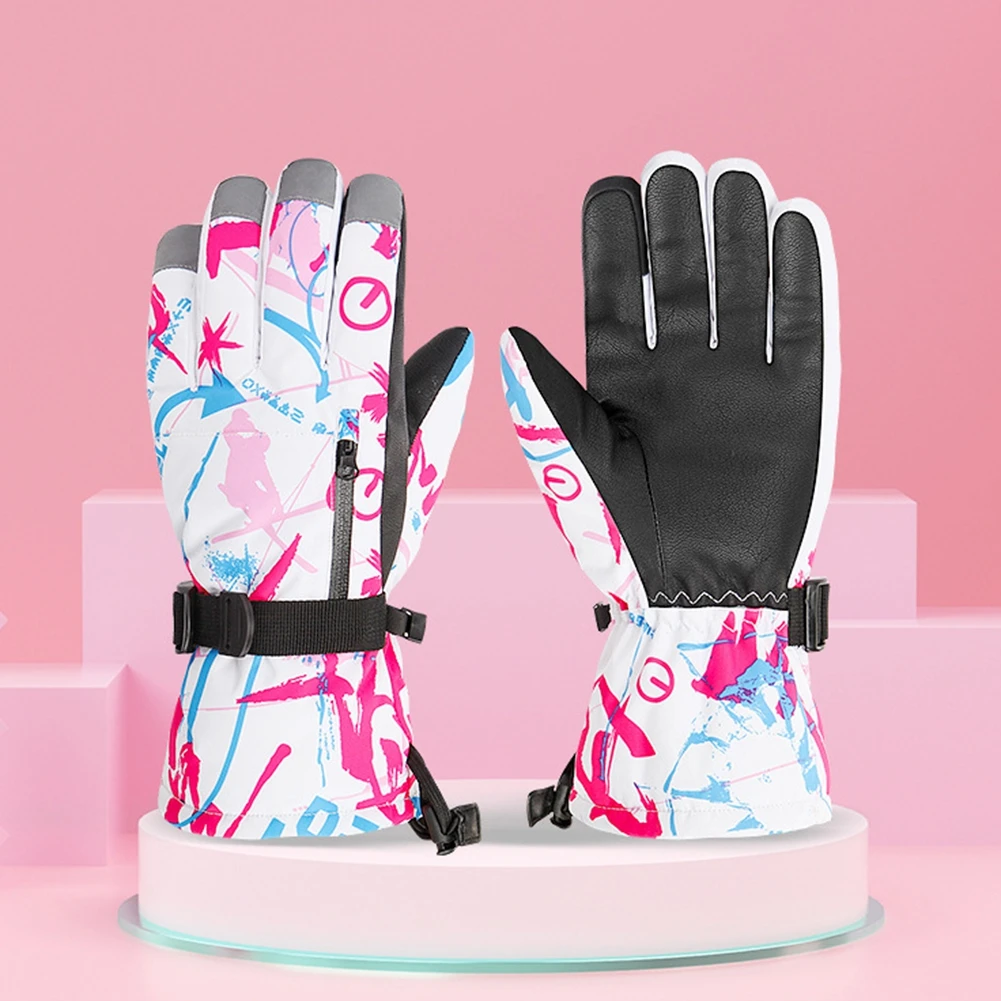 

Зимние лыжные перчатки для вождения перчатки для сенсорного экрана Нескользящие износостойкие лыжные перчатки разных размеров