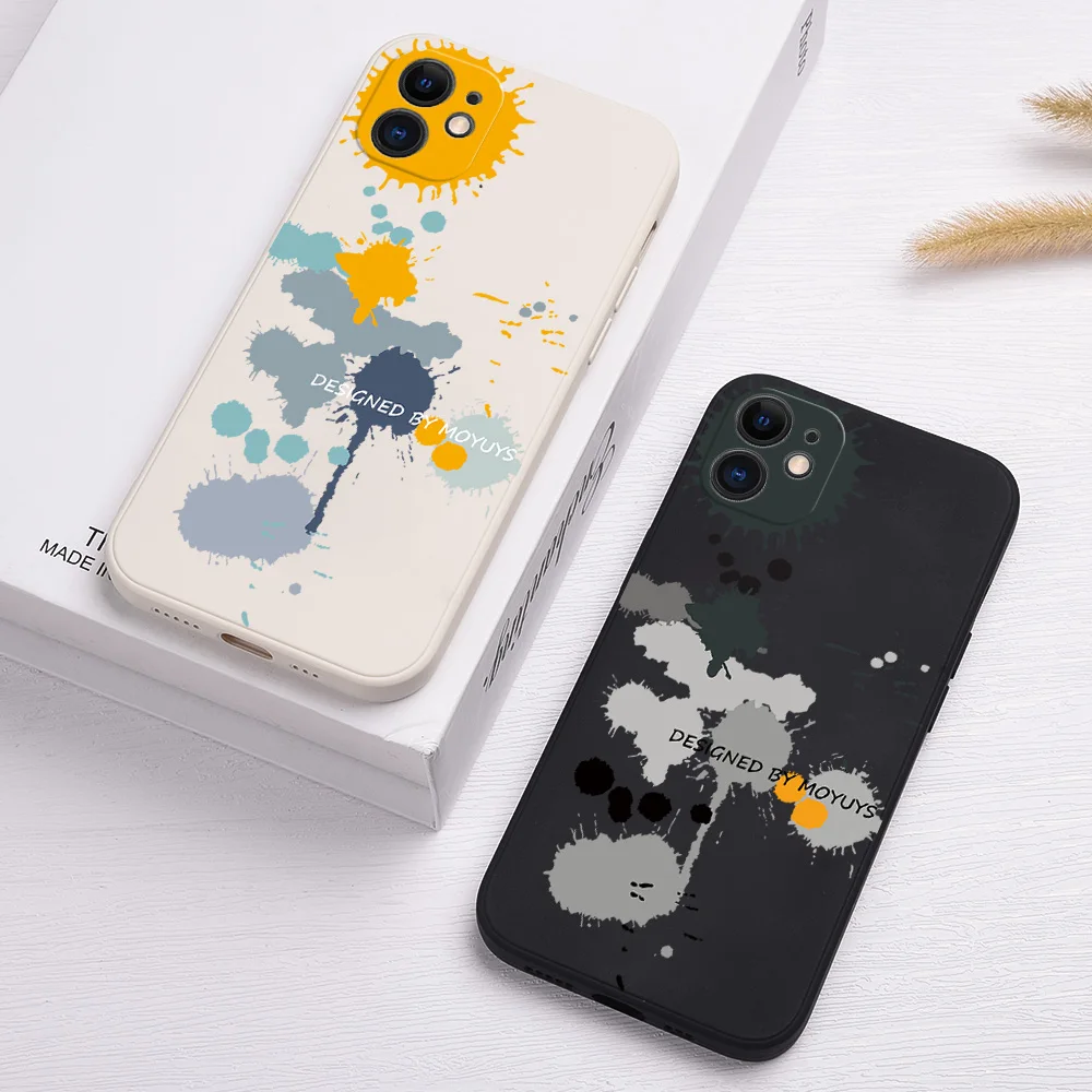 

Ink Painting Silicone Phone Case For Samsung A50S A30S A20S A03S A50 A30 A20 A10 A11 A02 A01 A02S A10S M12 02 Soft Graffiti Case